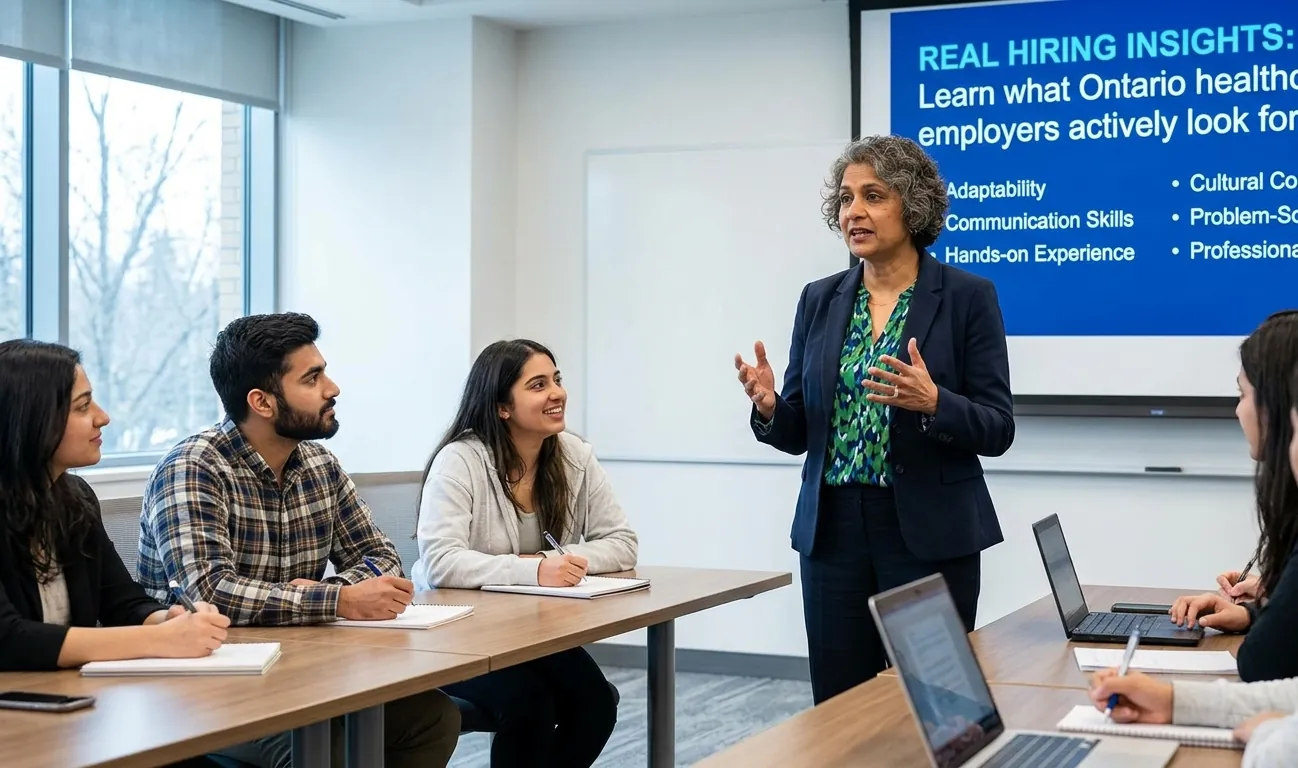 Nursing career workshop about what Ontario healthcare employers look for
